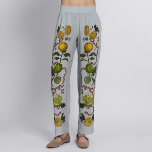 Oranges & Lemons Silk Lounge Pants