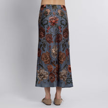 Load image into Gallery viewer, Ring a Ring o&#39; Roses Silk Bias Skirt
