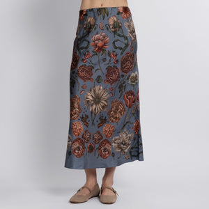 Ring a Ring o' Roses Silk Bias Skirt