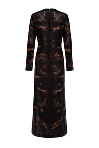Secrets of the Bison Silk Velvet Dress PRE-ORDER NOW