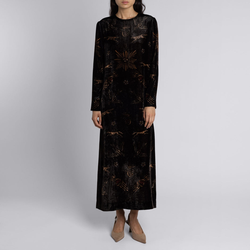 Secrets of the Bison Silk Velvet Dress PRE-ORDER NOW