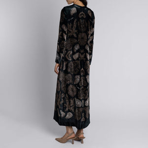 The Scrimshaw Skeleton Silk Velvet Dress PRE-ORDER NOW