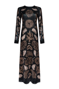 The Scrimshaw Skeleton Silk Velvet Dress PRE-ORDER NOW
