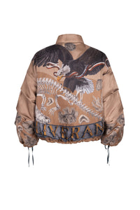 The Scrimshaw Skeleton Silk Reversible Bomber Jacket