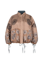 Load image into Gallery viewer, The Scrimshaw Skeleton Silk Reversible Bomber Jacket
