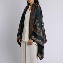 Load image into Gallery viewer, The Scrimshaw Skeleton Cashmere-Lined Stole
