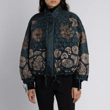 Load image into Gallery viewer, The Scrimshaw Skeleton Silk Reversible Bomber Jacket
