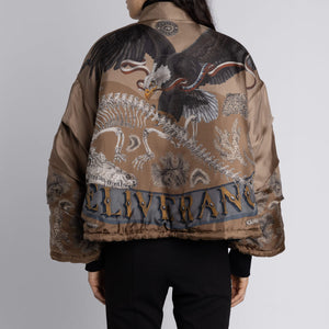 The Scrimshaw Skeleton Silk Reversible Bomber Jacket