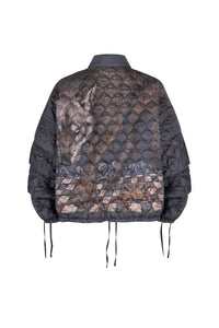 The Wolf You Feed Silk Reversible Bomber Jacket