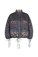 Load image into Gallery viewer, The Wolf You Feed Silk Reversible Bomber Jacket
