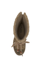 Load image into Gallery viewer, Vermont Suede Woolen Knit Winter Boot Khaki
