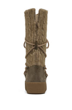 Load image into Gallery viewer, Vermont Suede Woolen Knit Winter Boot Khaki
