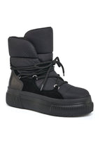 Load image into Gallery viewer, Warren Black Suede/Leather/Soft Nylon Winter Boot

