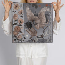 Load image into Gallery viewer, Wind Dancer, Heaven Caller Silk Twill 16.5" Scarf
