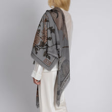 Load image into Gallery viewer, Wind Dancer, Heaven Caller Wool Silk 53" Scarf
