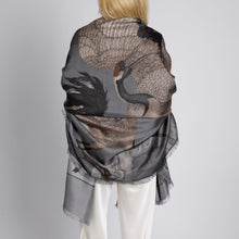Load image into Gallery viewer, Wind Dancer, Heaven Caller Silk Twill Rectangle Scarf

