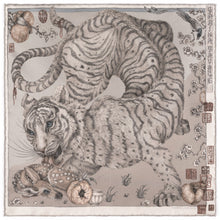 Load image into Gallery viewer, Zouyu, Cry The Deer Silk Twill 16.5" Scarf
