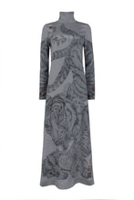 Load image into Gallery viewer, Zouyu, Cry The Deer Silk Marocain Dress
