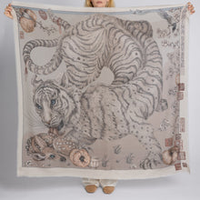 Load image into Gallery viewer, Zouyu, Cry The Deer Silk Twill 53" Scarf
