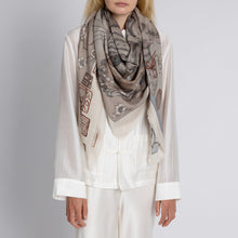 Load image into Gallery viewer, Zouyu, Cry The Deer Silk Twill 53" Scarf

