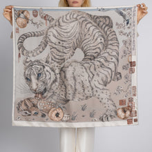 Load image into Gallery viewer, Zouyu, Cry The Deer Silk Twill 35" Scarf
