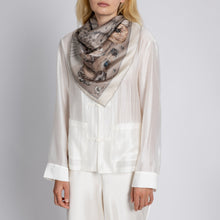 Load image into Gallery viewer, Zouyu, Cry The Deer Silk Twill 35" Scarf
