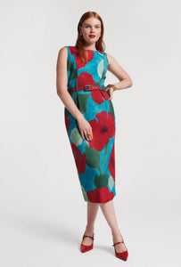 Audrey Belted Midi-Dress