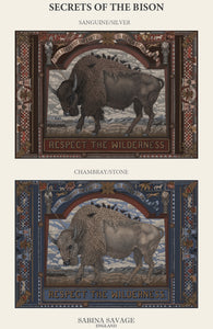 Secrets of the Bison Rectangular Silk Scarf PRE-ORDER NOW