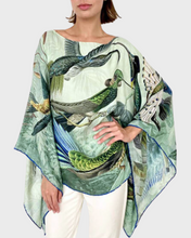 Load image into Gallery viewer, Hummingbird Cashmere Printed Poncho
