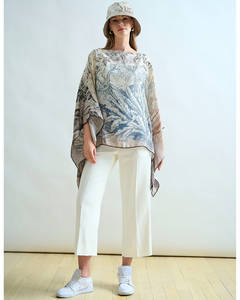 Safari Cashmere Printed Poncho