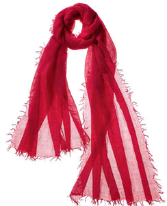 Alta Cashmere Featherweight Scarf - Reds & Pinks