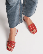 Load image into Gallery viewer, Heart Slide Flat Red Patent
