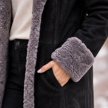 Load image into Gallery viewer, Grace Microsuede Maxi Coat
