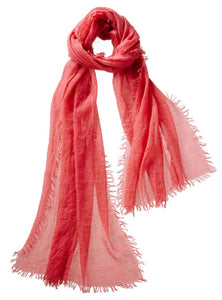 Alta Cashmere Featherweight Scarf - Reds & Pinks