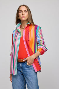 Halsey Long Sleeve Stripe Blouse