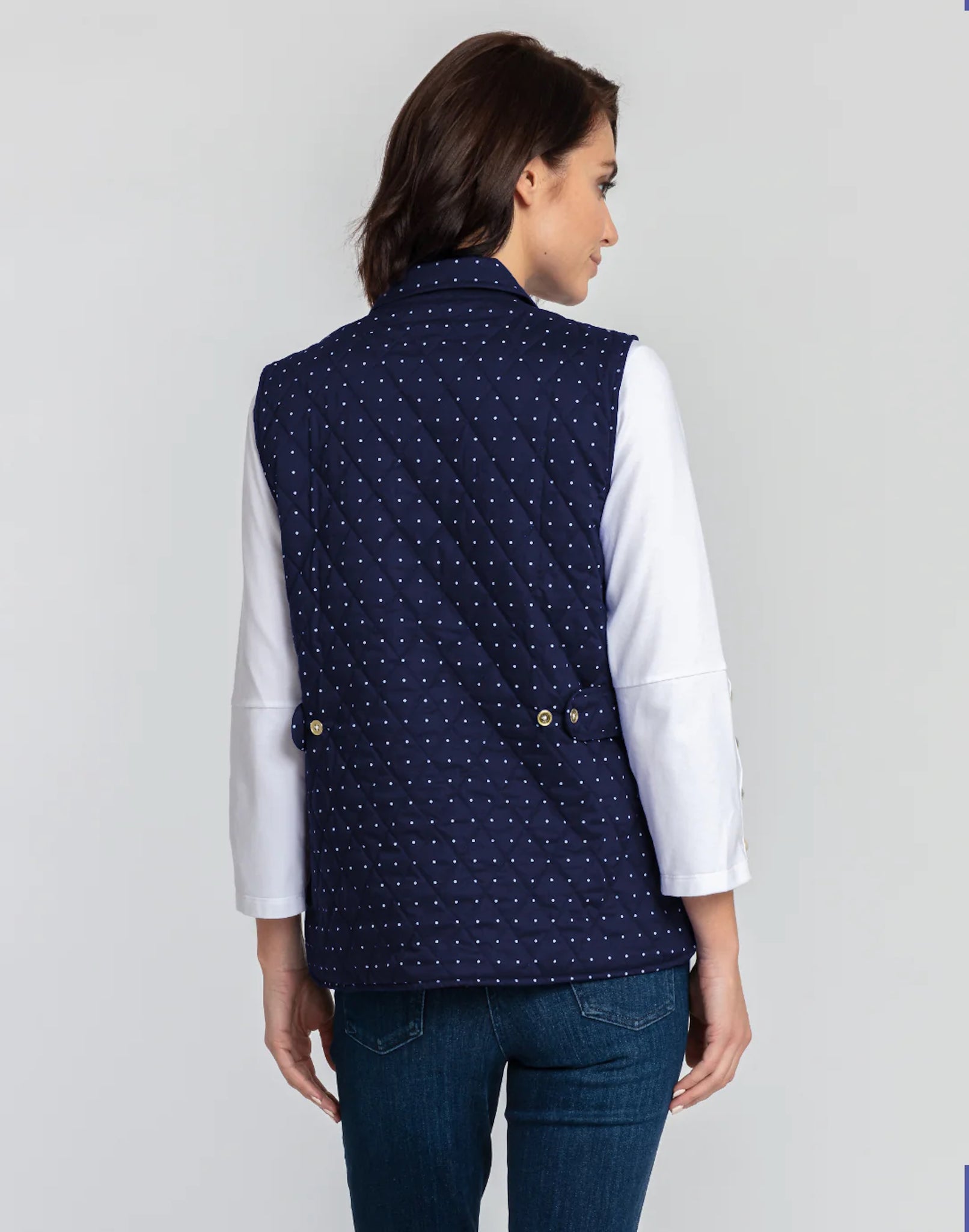 Lauren Reversible Dot Print to Solid Vest – McCulleys of Highlands &  Cashiers