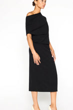Load image into Gallery viewer, Lori Off Shoulder Sleeveless Cashmere Dress

