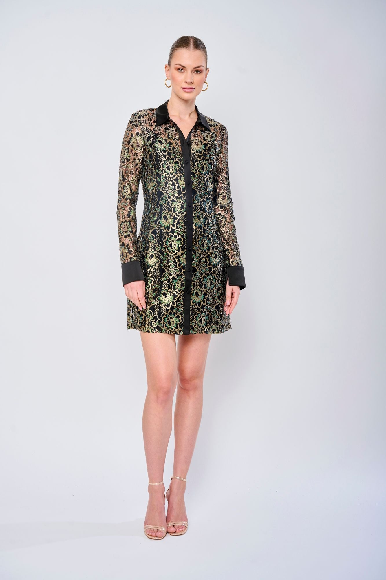 lukea mini dress Lukea Long Sleeve Mini Dress | Brown | Womens