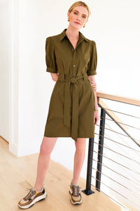 Piper Tie-Front Weathercloth Dress