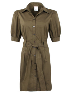 Piper Tie-Front Weathercloth Dress