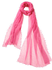 Alta Cashmere Featherweight Scarf - Reds & Pinks