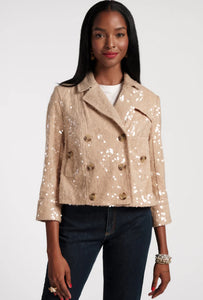 Sequin Moto Jacket