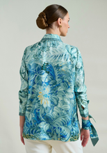 Load image into Gallery viewer, Corisca Green Silk Printed Shirt
