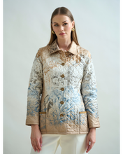 Load image into Gallery viewer, Safari Silk Printed Quilted Jacket
