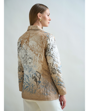 Load image into Gallery viewer, Safari Silk Printed Quilted Jacket
