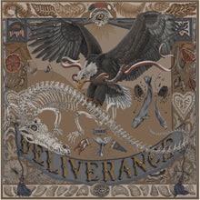 Load image into Gallery viewer, The Scrimshaw Skeleton Rectangular Silk Scarf PRE-ORDER NOW
