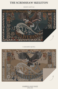 The Scrimshaw Skeleton Cashmere-Lined Stole PRE-ORDER NOW