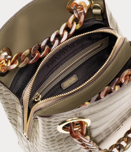 Load image into Gallery viewer, Skip Tote Croc Embossed Leather Bag
