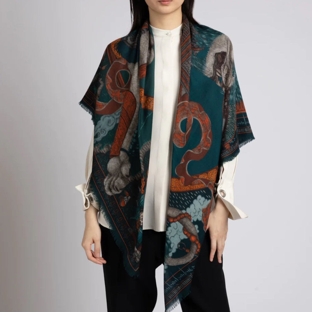 The Snow Lion Scarf by Sabina Savage – McCulleys of Highlands