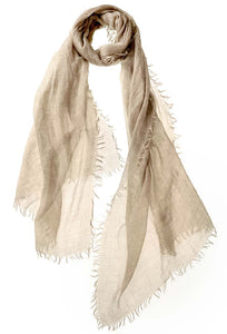 Alta Cashmere Featherweight Scarf - Neutrals